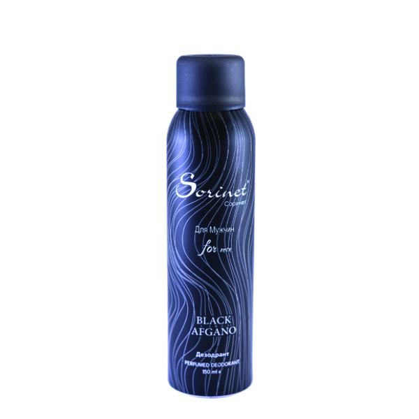 اسپری دئودورانت مردانه سورینت مدل Black Afgano حجم 150 میل — تصویر ۲
