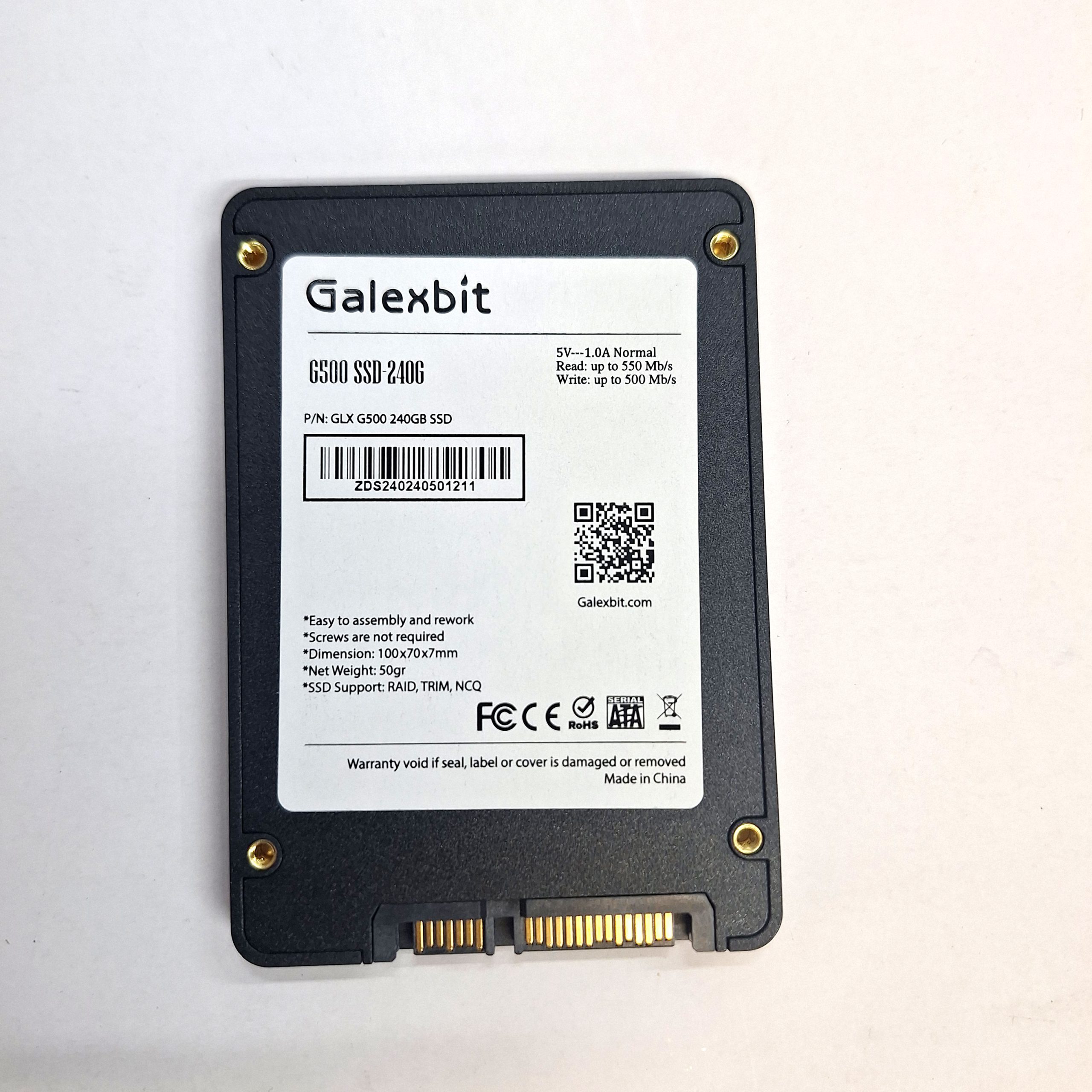 حافظه SSD گلکس بیت مدل G500 ظرفیت 240 گیگابایت کد 7520 — تصویر ۳