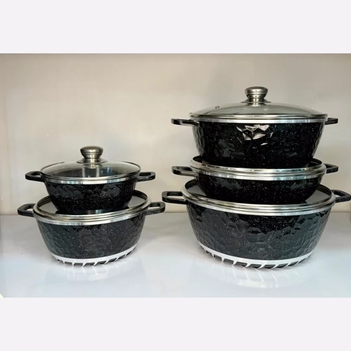 سرویس قابلمه Unique Granite Set یک ست کامل 10 پارچه