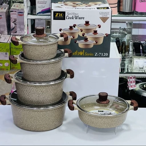 سرویس قابلمه زیو طرح استانبول 10 پارچه Zio Z-7120 کیفیت ضمانتی اصل شرکت زیوآرام پز