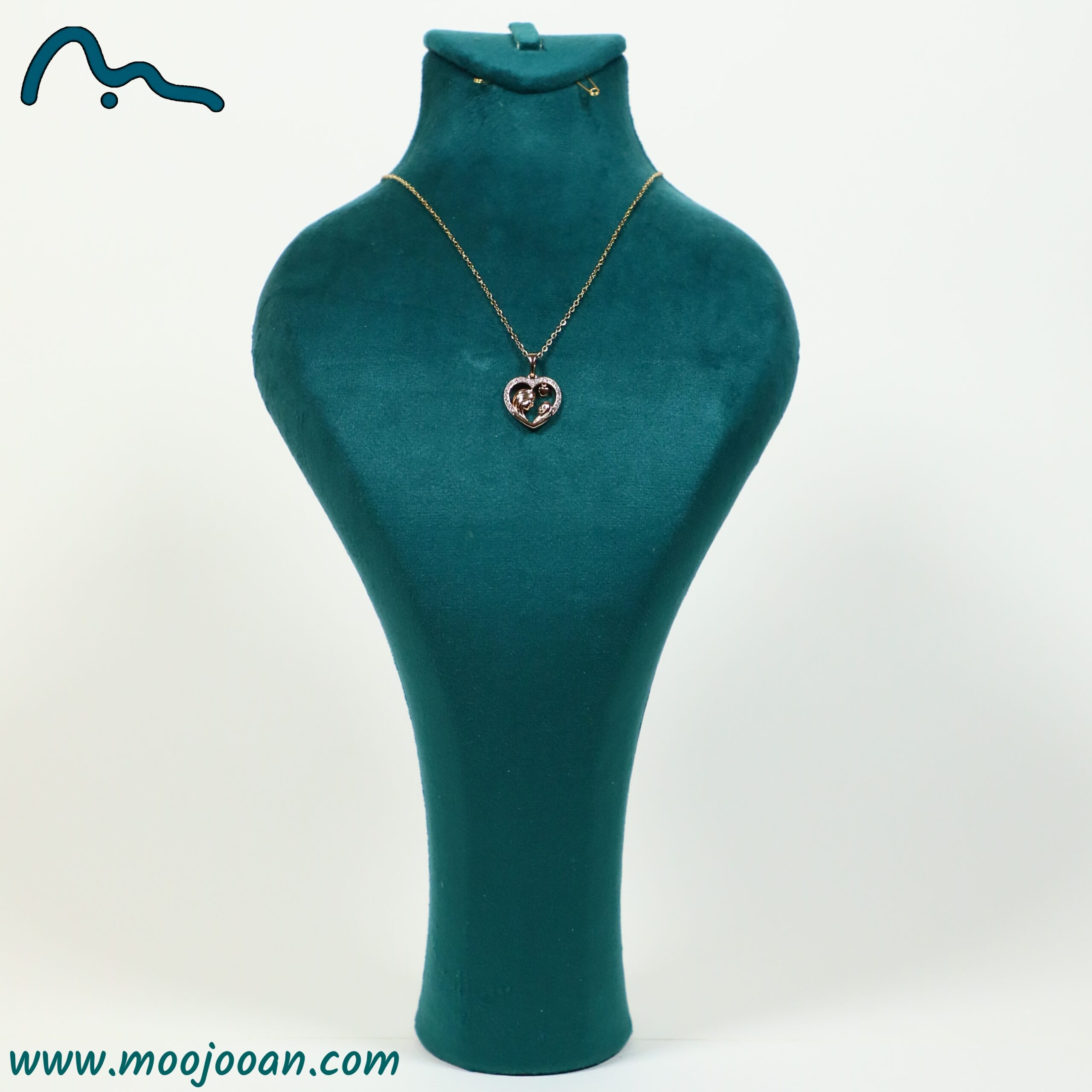 گردنبند قلب مادر و دختر ژوپینگ