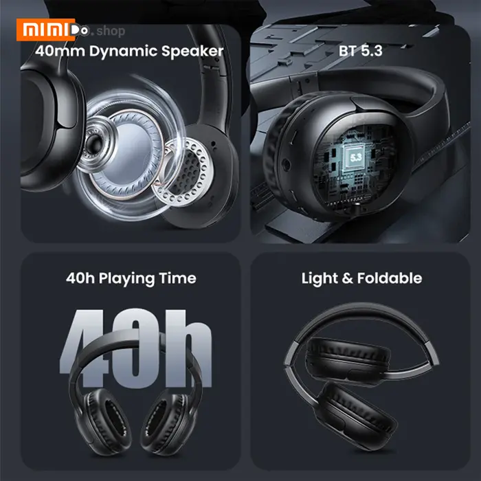هدفون بلوتوثی یوسمز USAMS YG23 YUN Series Wireless Headphones — تصویر ۸