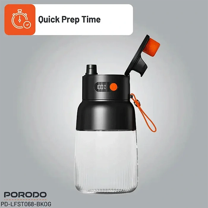 مخلوط کن قابل حمل پرودو Porodo Blend and Sip Portable Blender PD-LFST068 ظرفیت 1 لیتر — تصویر ۳