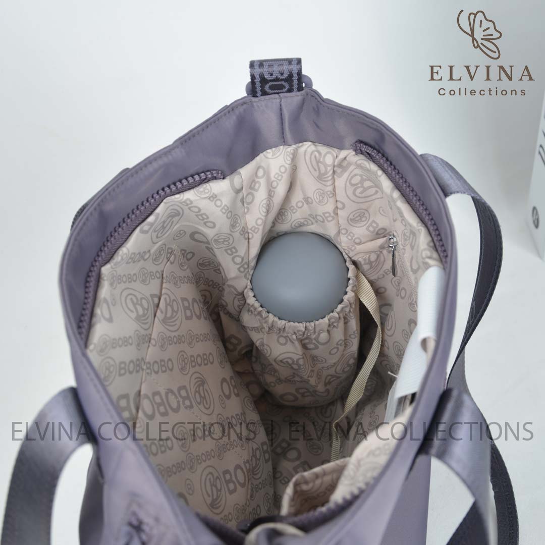 کیف دخترانه بزرگ ملورین برند بوبوBOBO کد 2811 مناسب دانشگاه و روزمره دارای جای تراول ماگ در داخل و تقسیم بندی — تصویر ۴