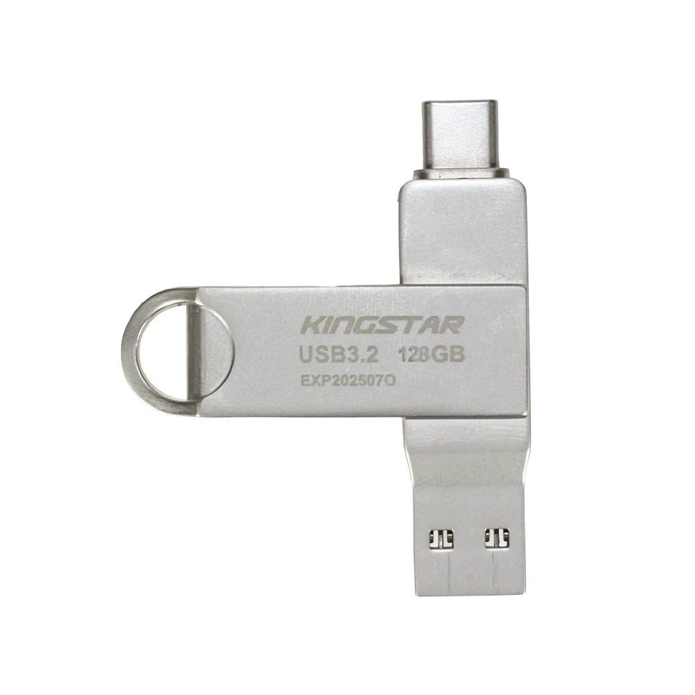 فلش مموری کینگ استار Dual- C Flash Drive Type- C 3.2 128 GB C60 ظرفیت 128 گیگابایت کد 7697