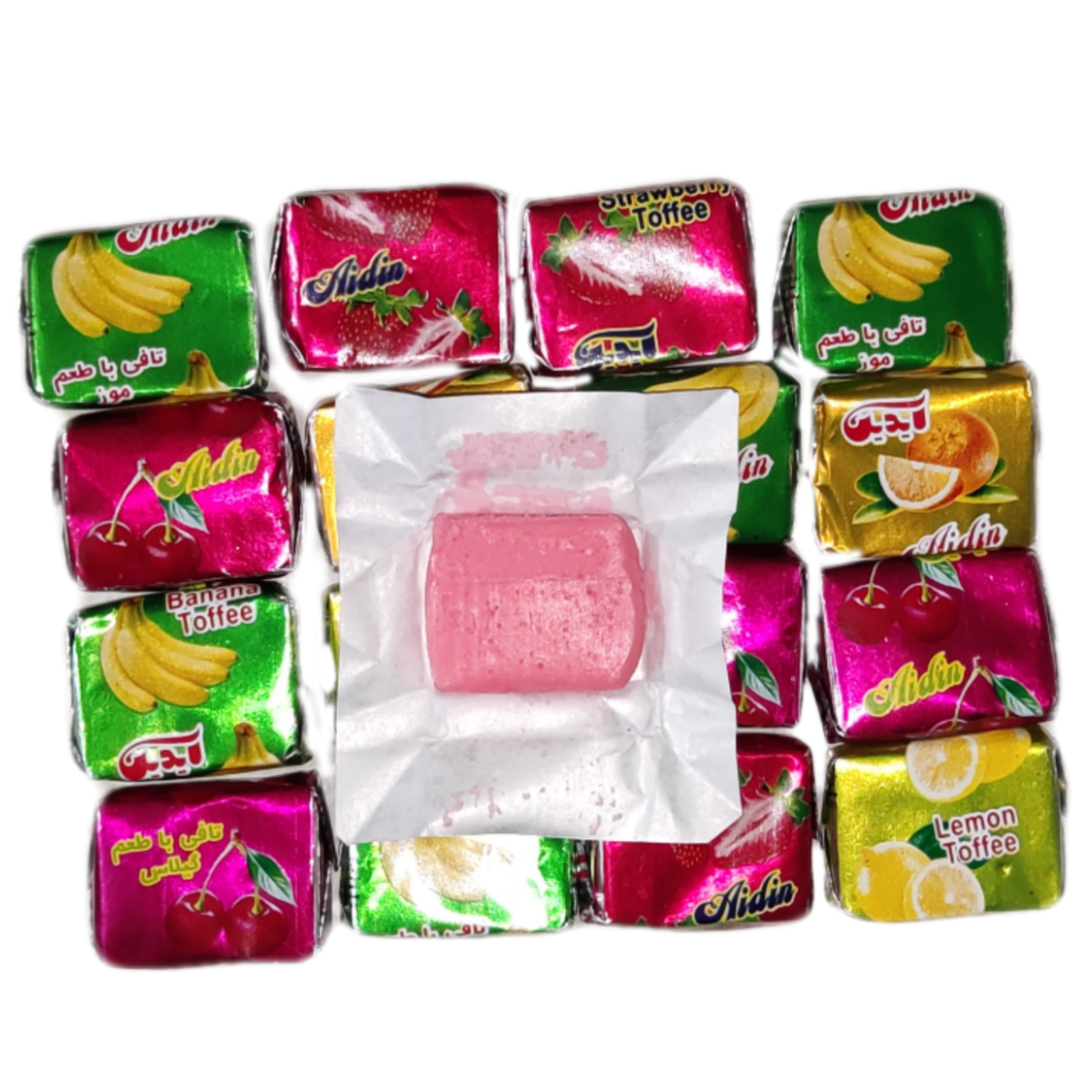 تافی چهارگوش میوه آیدین ۲۵۰ گرم — تصویر ۳
