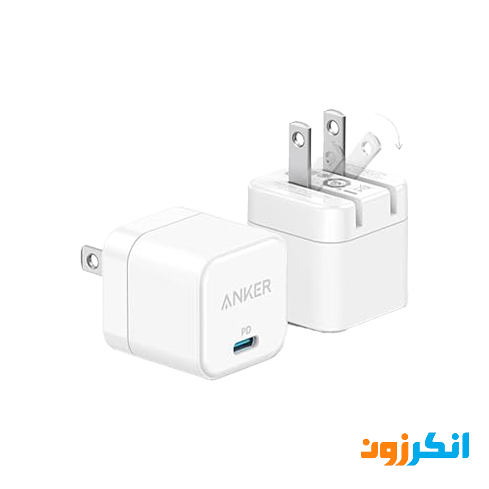 شارژر دیواری 20 وات انکر با پین تاشو مدل A2149