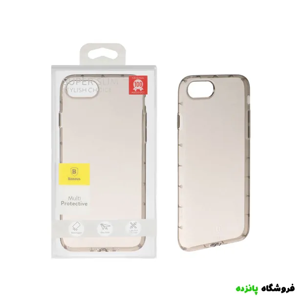 قاب اورجینال Baseus ژله ای شفاف iPhone 7 – مشکی