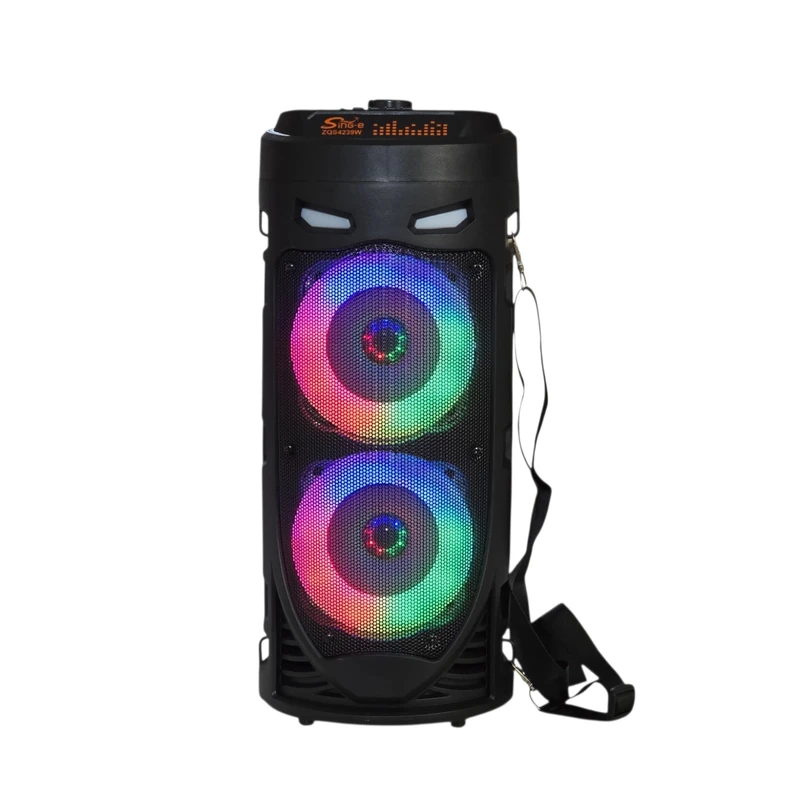 اسپیکر پارتی باکس ZQS-4239W صدای قدرتمند با دو میکروفون و نور RGB