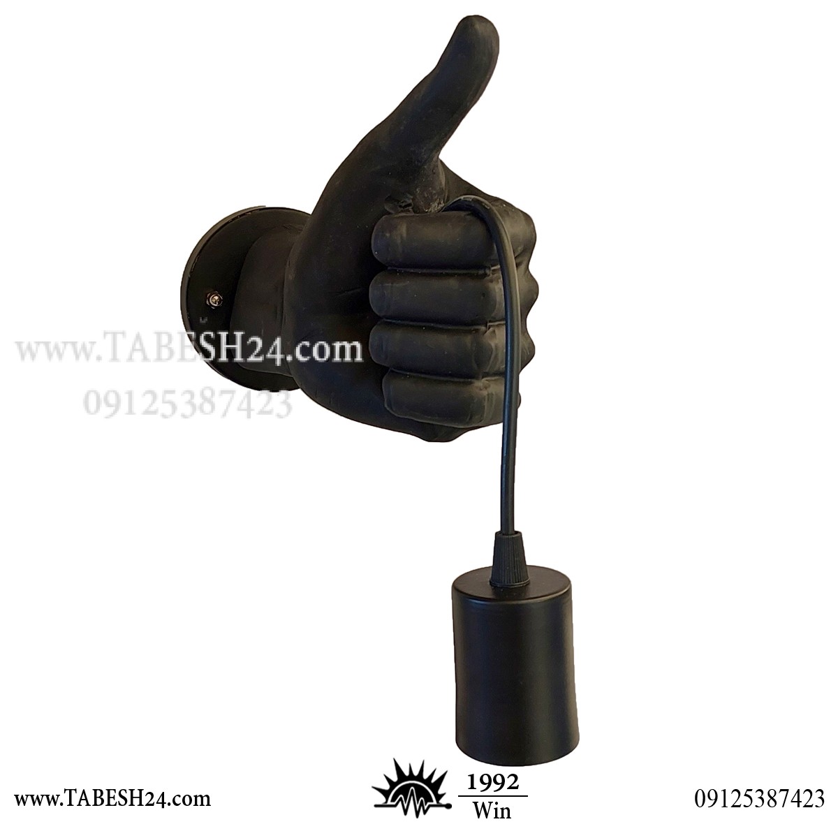 چراغ دیواری طرح دست اوکی ok