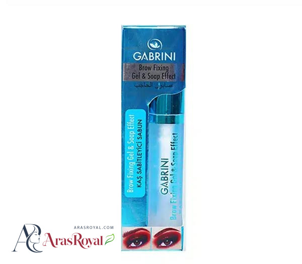 ژل و صابون ابرو گابرینی GABRINI مدل بدون سفیدک و حاوی تقویت کننده حجم 8 میل
