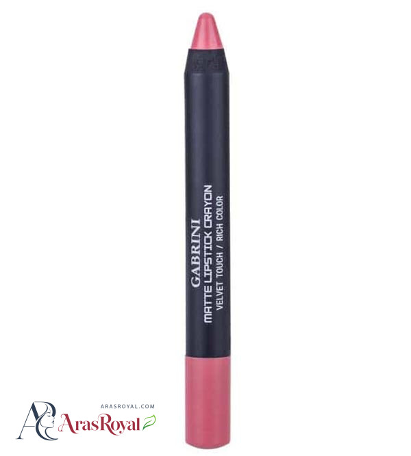 رژ لب مدادی مات گابرینی Gabrini مدل Velvet Touch شماره 09 — تصویر ۲