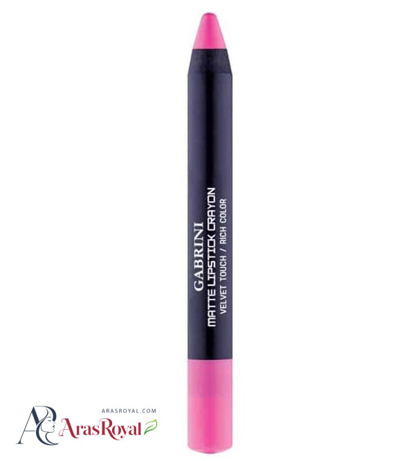 رژ لب مدادی مات گابرینی Gabrini مدل Velvet Touch شماره 14 — تصویر ۲
