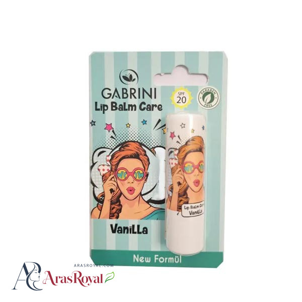 بالم لب گابرینی Gabrini مدل Vanilla حاوی ضد آفتاب SPF20 اسانس وانیل