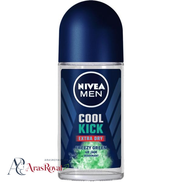 مام رولی ضد تعریق نیوا Nivea مردانه مدل Cool Kick Freezy Green کول کیک گرین حجم 50 میل