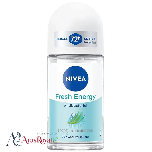 مام رولی ضد تعریق نیوا Nivea زنانه مدل Fresh Energy فرش انرژی حجم 50 میل