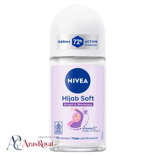 مام رولی ضد تعریق نیوا Nivea زنانه مدل Hijab Active روشن کننده حجاب اکتیو حجم 50 میل — تصویر ۳