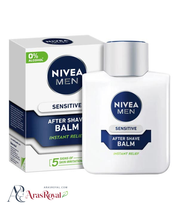 افتر شیو بالمی مردانه نیوا Nivea مدل Sensitive ضد حساسیت حجم 100 میل