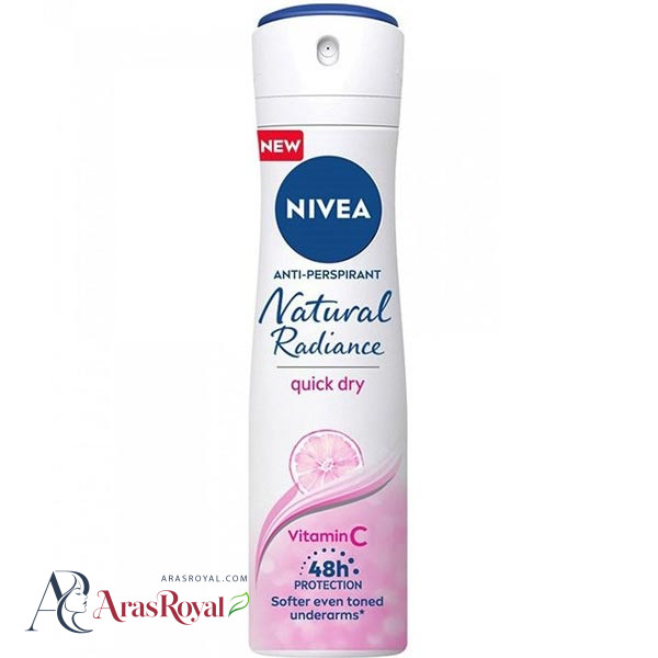 اسپری ضد تعریق زنانه نیوا Nivea مدل Natural Radiance حجم 150 میل