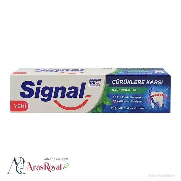 خمیر دندان ضد پوسیدگی سیگنال Signal حاوی عصاره نعناع حجم 100 میل