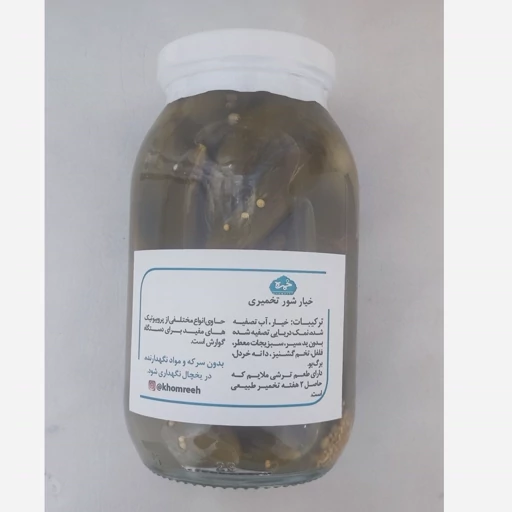خیارشور تخمیری 550گرم خمره