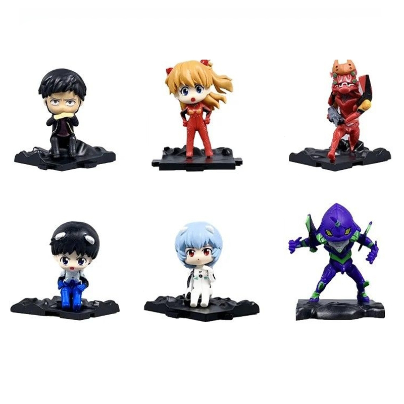 فیگور نئون جنسیس اونگلیون Neon Genesis Evangelion مجموعه 6 عددی