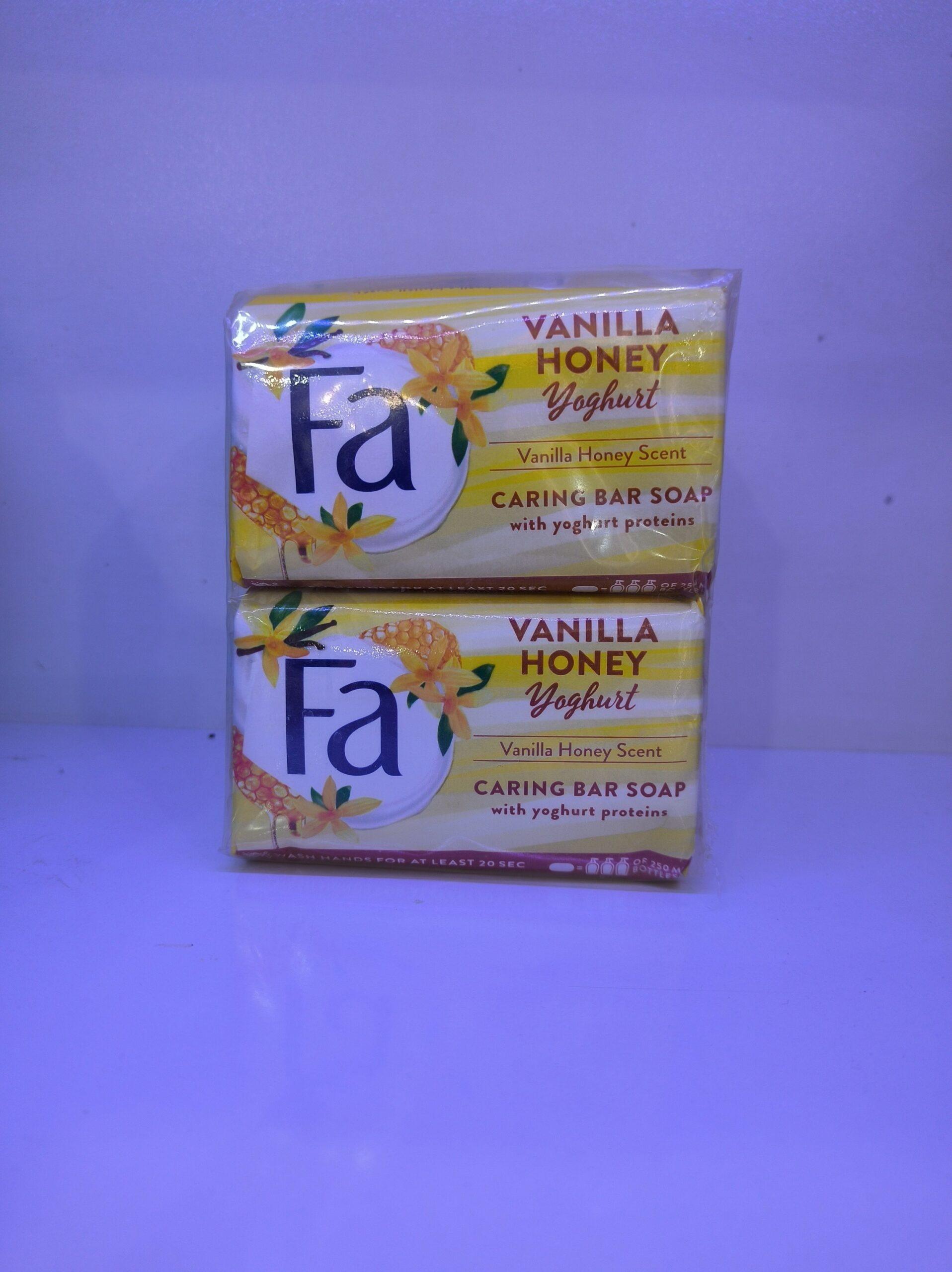 صابون فا Fa مدل وانیل و عسل Vanilla Honey yoghurt وزن 125 گرمی بسته 6 عددی