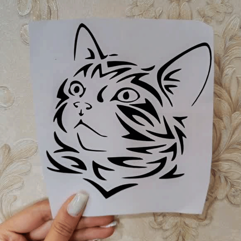 برچسب طرح گربه کد 2596 — تصویر ۶