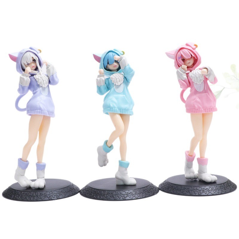 فیگور ری زیرو Re:Zero طرح رم Rem مجموعه ۳عددی