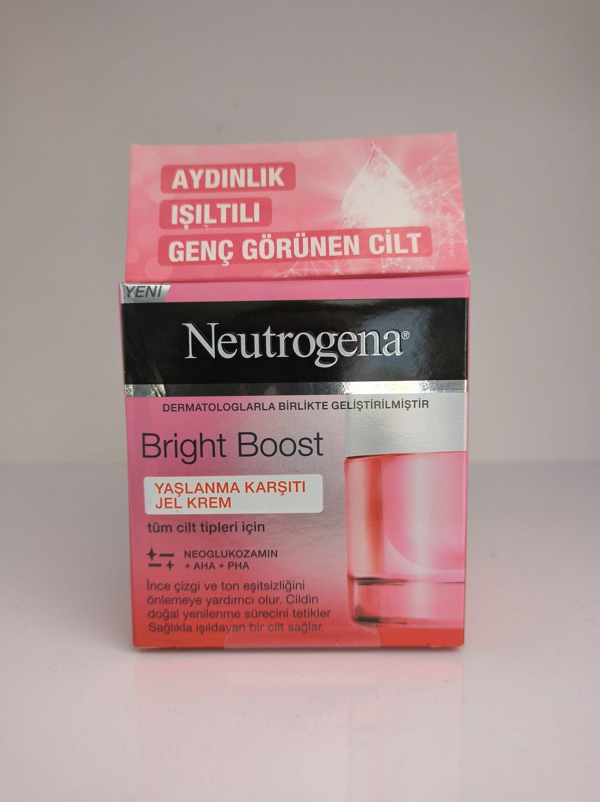 ژل کرم برایت بوست Bright Boost نوتروژینا NEUTROGENA تقویت کننده روشنایی پوست حجم 50 میلی — تصویر ۲