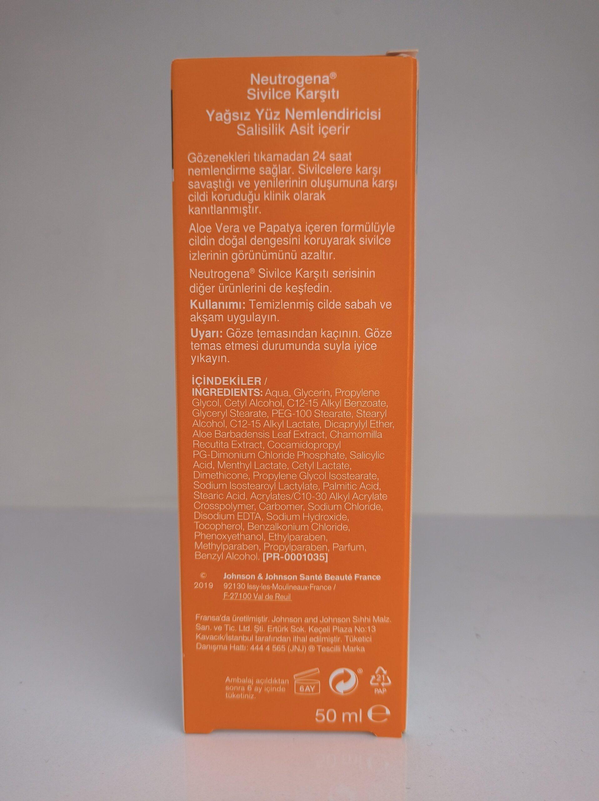 آبرسان نوتروژینا Neutrogena پوست چرب مدل Visibly Clear برای پوست مستعد جوش و آکنه حجم 50 میل — تصویر ۳