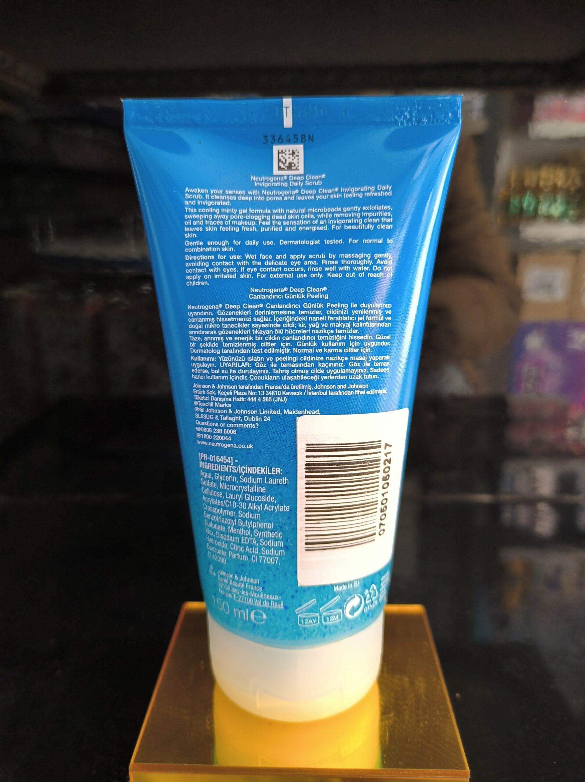 اسکراب روزانه نوتروژینا Neutrogena مدل Deep Clean — تصویر ۳