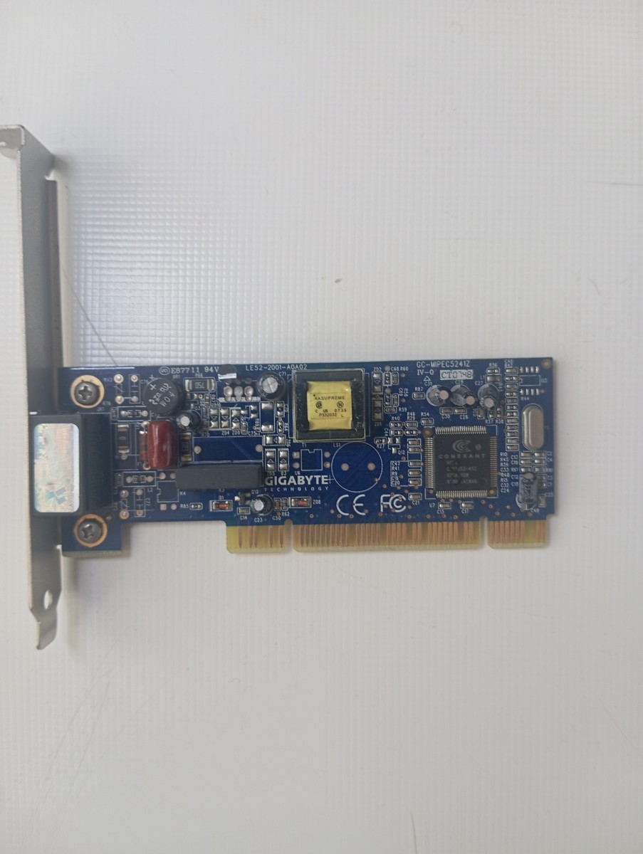 کارت شبکه تلفن فکس مودم اینترنال PCI DialUp گیگابایت