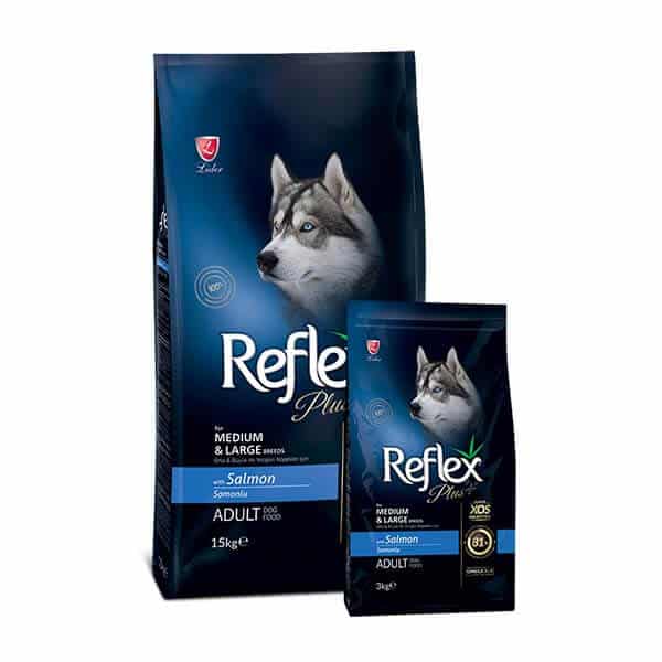 غذای سگ نژاد بزرگ رفلکس پلاس طعم سالمون – Reflex Plus Adult Salmon