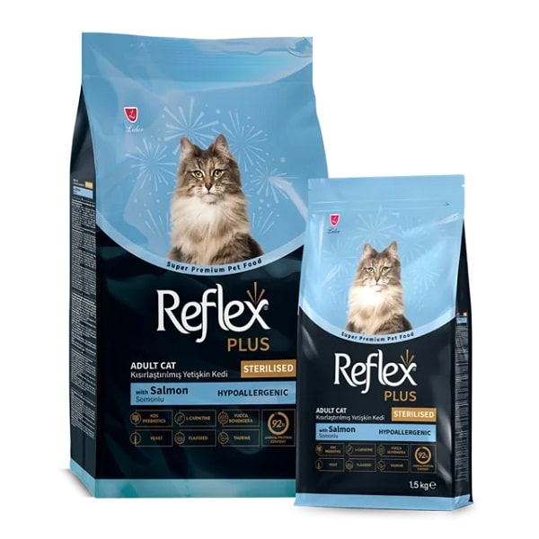 غذای گربه عقیم شده رفلکس پلاس استرلایز با طعم ماهی سالمون – Reflex Plus Sterilized