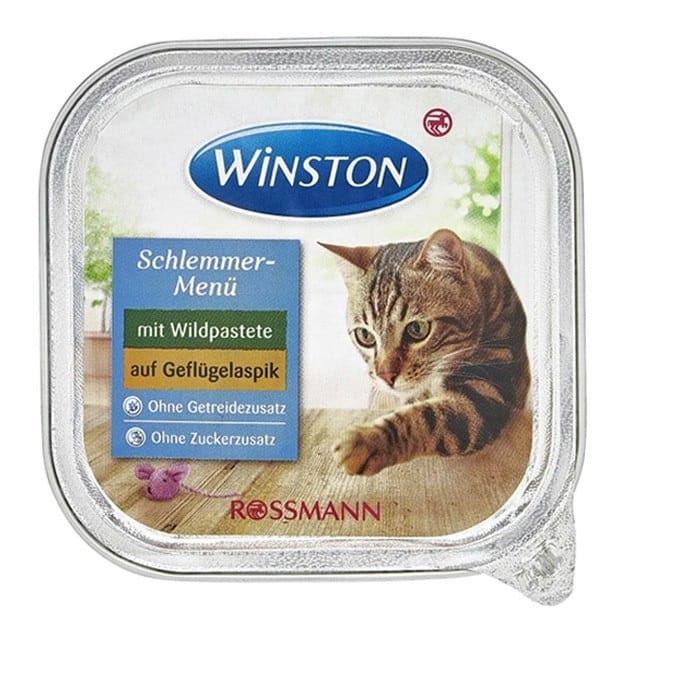 ووم گربه وینستون با طعم گوشت شکار و مرغ – Winston Schlemmer-Menü mit Wild