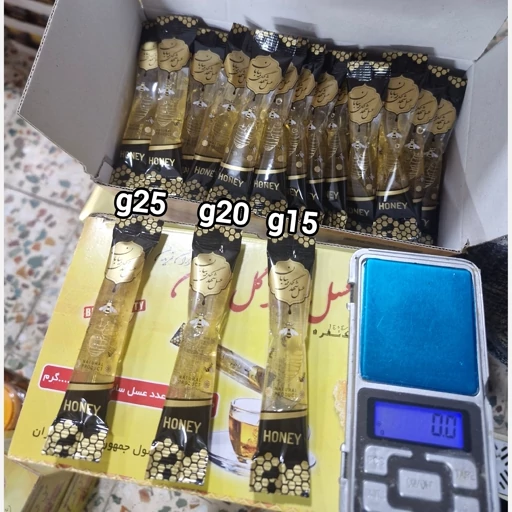عسل تک نفره ساشه ای برند شهدگل بیابان خرید مستقیم از تولید کننده،دارای سیب سلامت.خریددر سه وزن(ارسال رایگان با 2 م خرید)