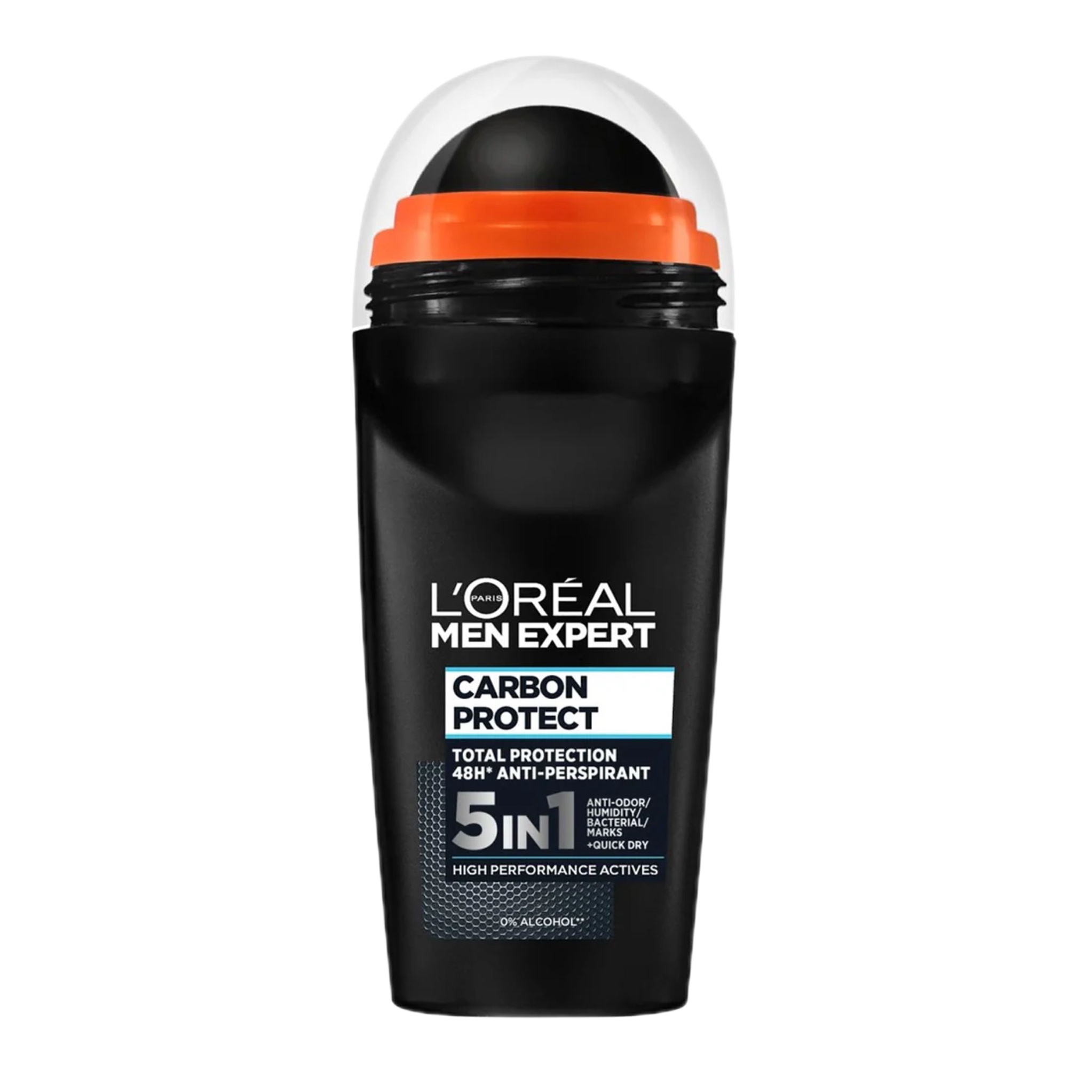 رول ضد تعریق مردانه لورآل Men Expert Carbon Protect 5-in-1 | ماندگاری ۷۲ ساعته | حجم 50 میل