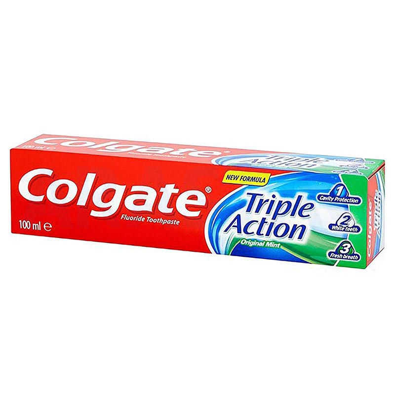 خمیردندان سهکاره کلگیت Colgate – رایحه نعناع | حجم 100 میلیلیتر