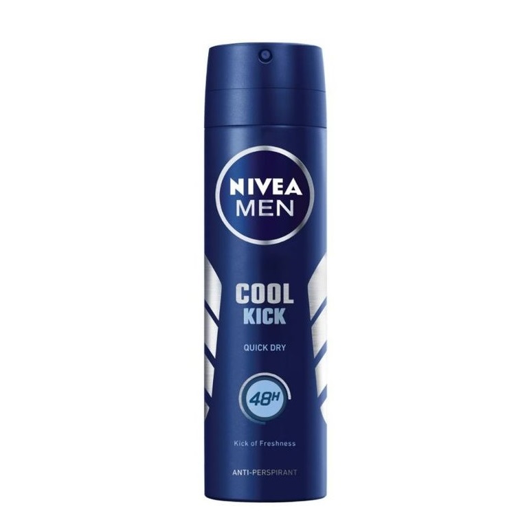 اسپری ضد تعریق مردانه Nivea Cool Kick Anti-Perspirant Spray | حجم ۱۵۰ میلیلیتر