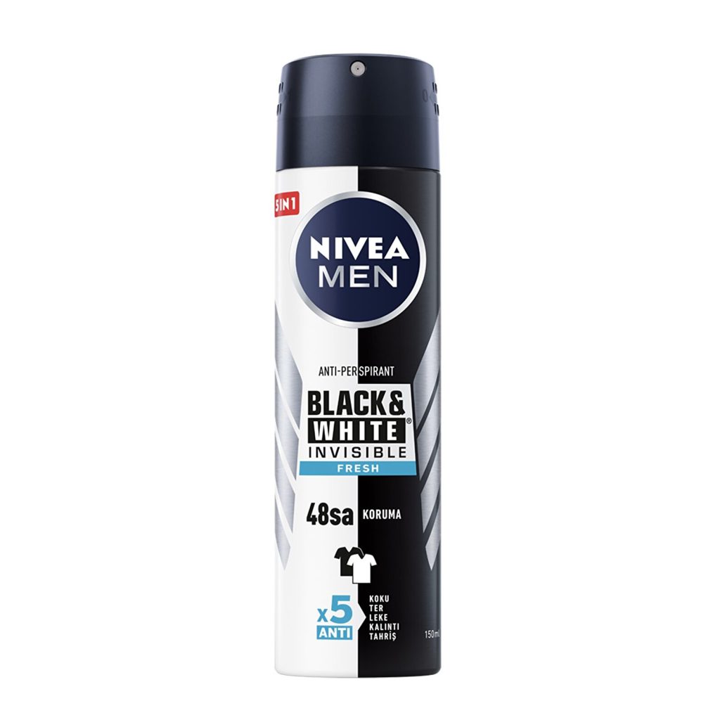 اسپری ضد تعریق مردانه Nivea Men Black & White Invisible Fresh Anti-Perspirant Spray | حجم ۱۵۰ میلی‌لیتر