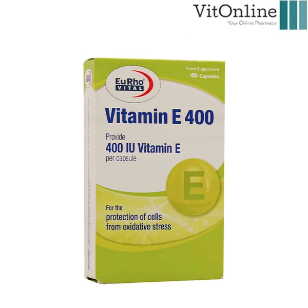 کپسول ویتامین e 400 یوروویتال 40عددی