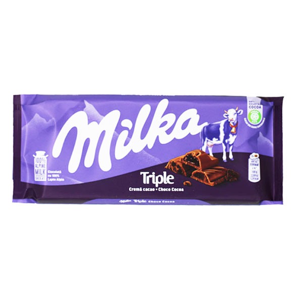 میلکا شکلات تریپل 90 گرم