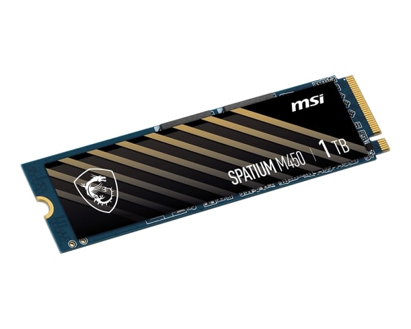 حافظه اس‌ اس‌ دی اینترنال ام اس آی مدل Spatium M450 M.2 2280 NVMe ظرفیت 1 ترابایت