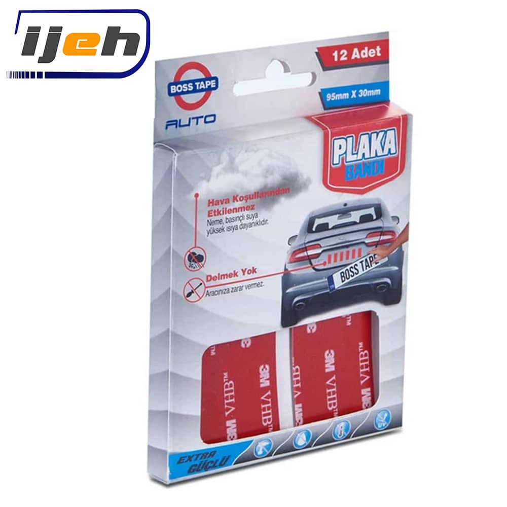نوار چسب پلاک خودرو تری ام Boss Tape Plaka Montaj Bandi 3M
