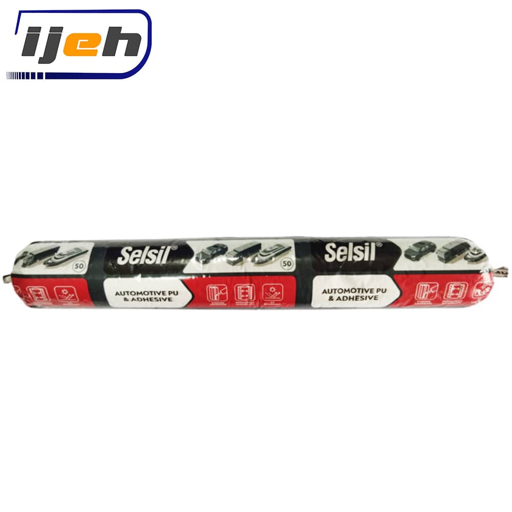 چسب پلی اورتان سوسیسی سلسیل سفید پی یو50 SELSIL pu50 adhesive white sausage 600ml — تصویر ۲