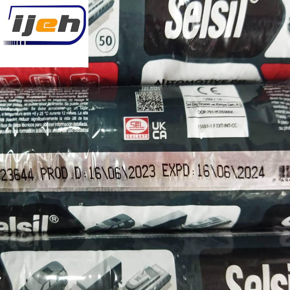 چسب پلی اورتان سوسیسی سلسیل سفید پی یو50 SELSIL pu50 adhesive white sausage 600ml — تصویر ۶