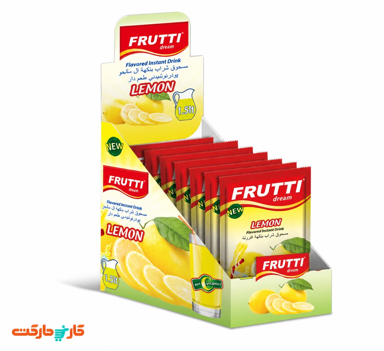 پودر شربت لیمو فروتی دریم 24 عددی Frutti Dream