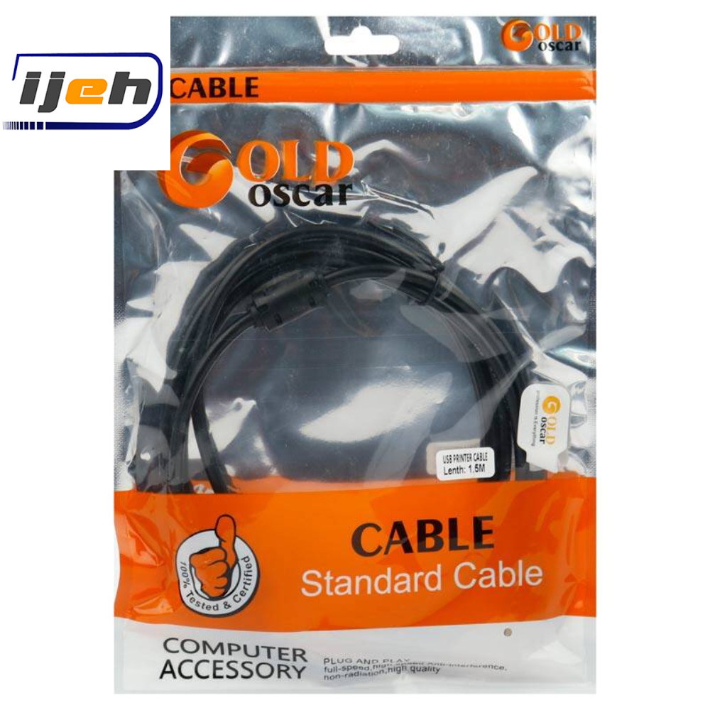 کابل پرینتر usb گلد اسکار طول 1/5 متر – GOLD OSCAR USB Printer Cable 1/5 m
