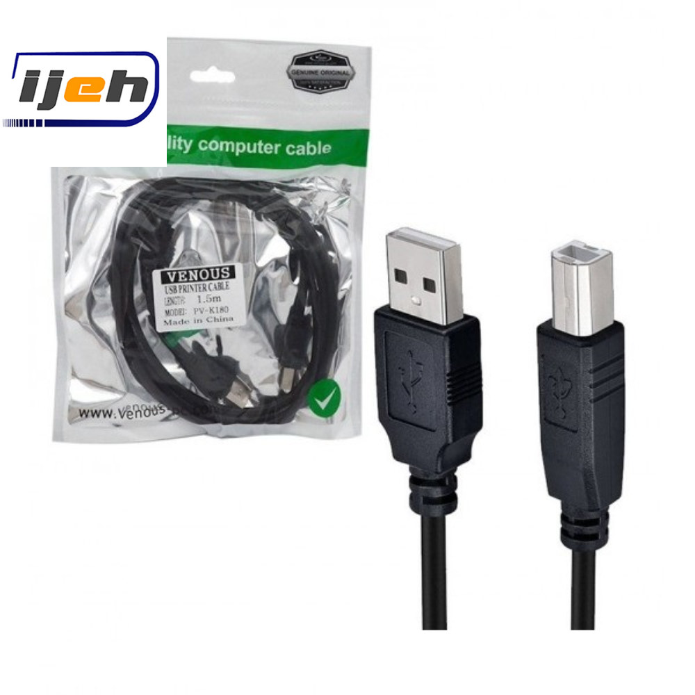 کابل پرینتر usb ونوس طول 1/5 متر – VENOUS USB Printer Cable 1/5 m